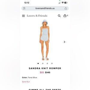Lovers and Friends Sandra Knit Romper